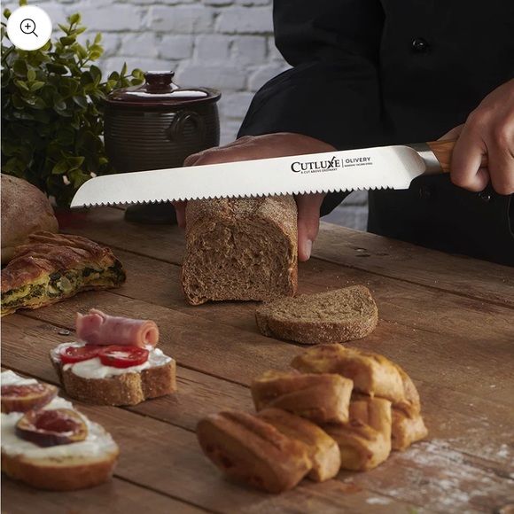 Cutluxe Bread Knife – 10" Serrated Edge Knife for Homemade Bread - Picture 6 of 8